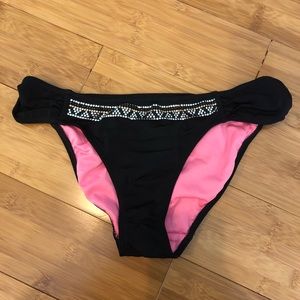 VS PINK Tribal Black Bikini Bottoms